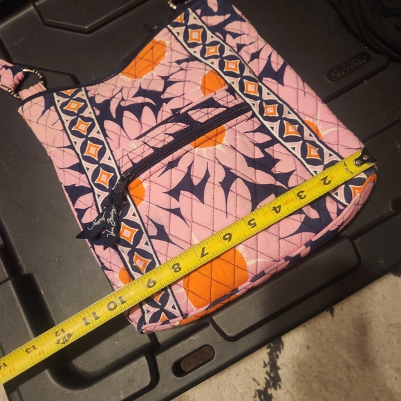 Vera Bradley Pink Loves Me Cross Body Hipster Bag W/ Matching Clutch Wallet - Picture 16 of 16